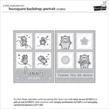 Load image into Gallery viewer, foursquare backdrop: portrait